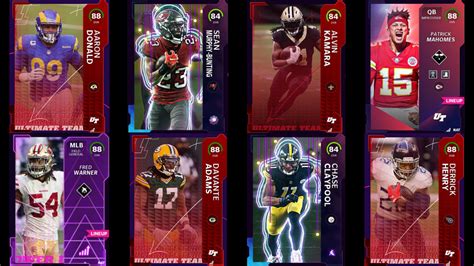 If you're able to reach Level 50 on the upcoming S2 Field Pass, you will receive the following fully upgraded player items: 88 Aaron Donald, 88 Jason Kelce, 89 Travis Kelce, 90 Micah Parsons, and 91 Randy Moss!. . Madden 22 mut database